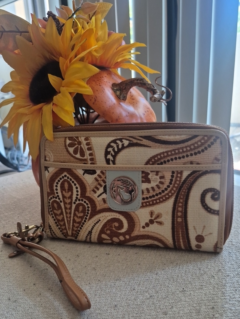 SPARTINA 449 St. Simons Zip-Around Wristlet Wallet.